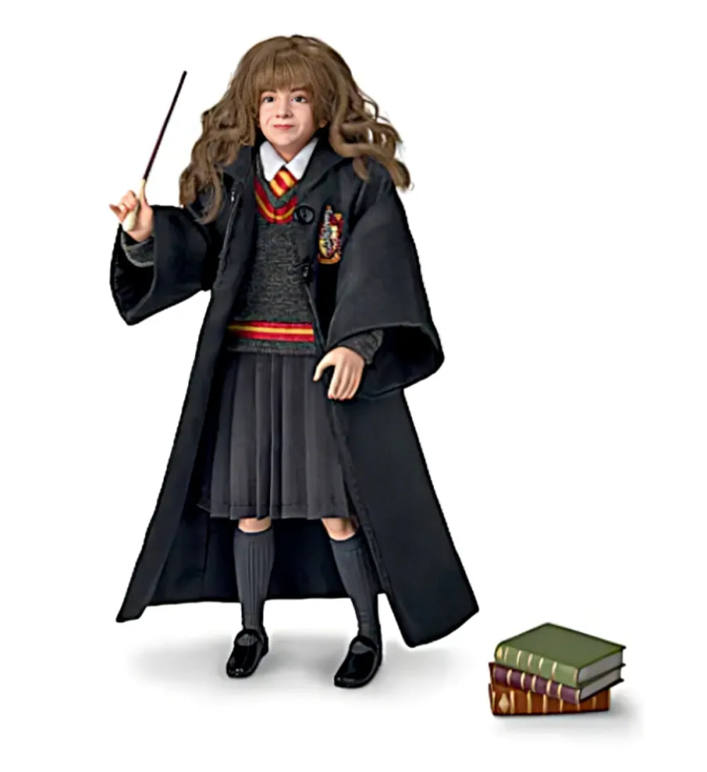 The Ashton - Drake Galleries Harry Potter Ultimate Year One Portrait Figure Collection Issue #3: Herimone Granger with Hogwarts Uniform and Accessories Skillfully Crafted Figure 10.5-inches