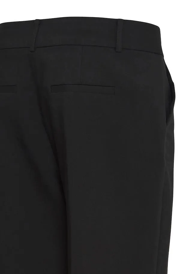 The Tessa Straight Leg Trouser - Black - PLUS