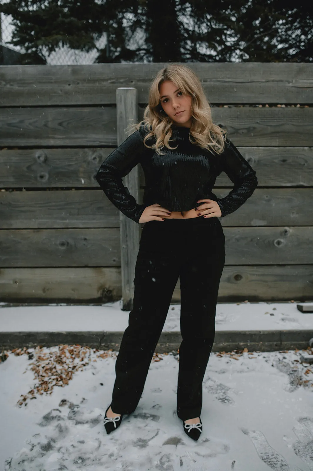 The Tessa Straight Leg Trouser - Black - PLUS