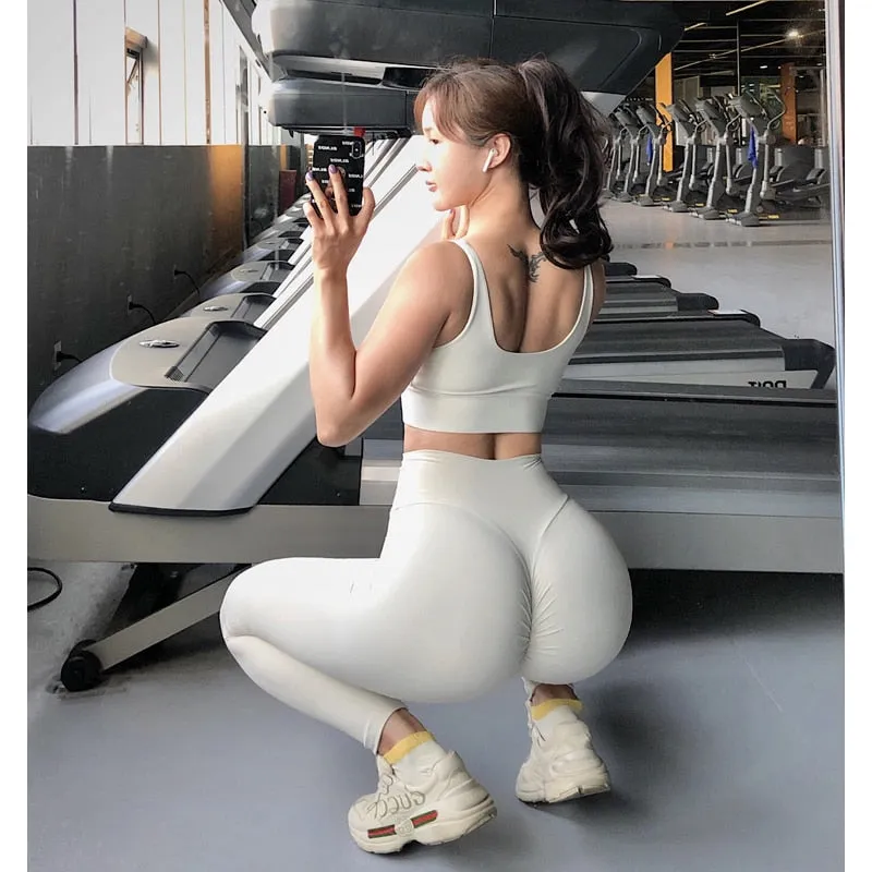 Trendy Yoga Push Up High Waist Leggings