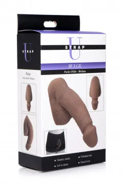 U Strap Bulge Packer Dildo - Medium (Tan)