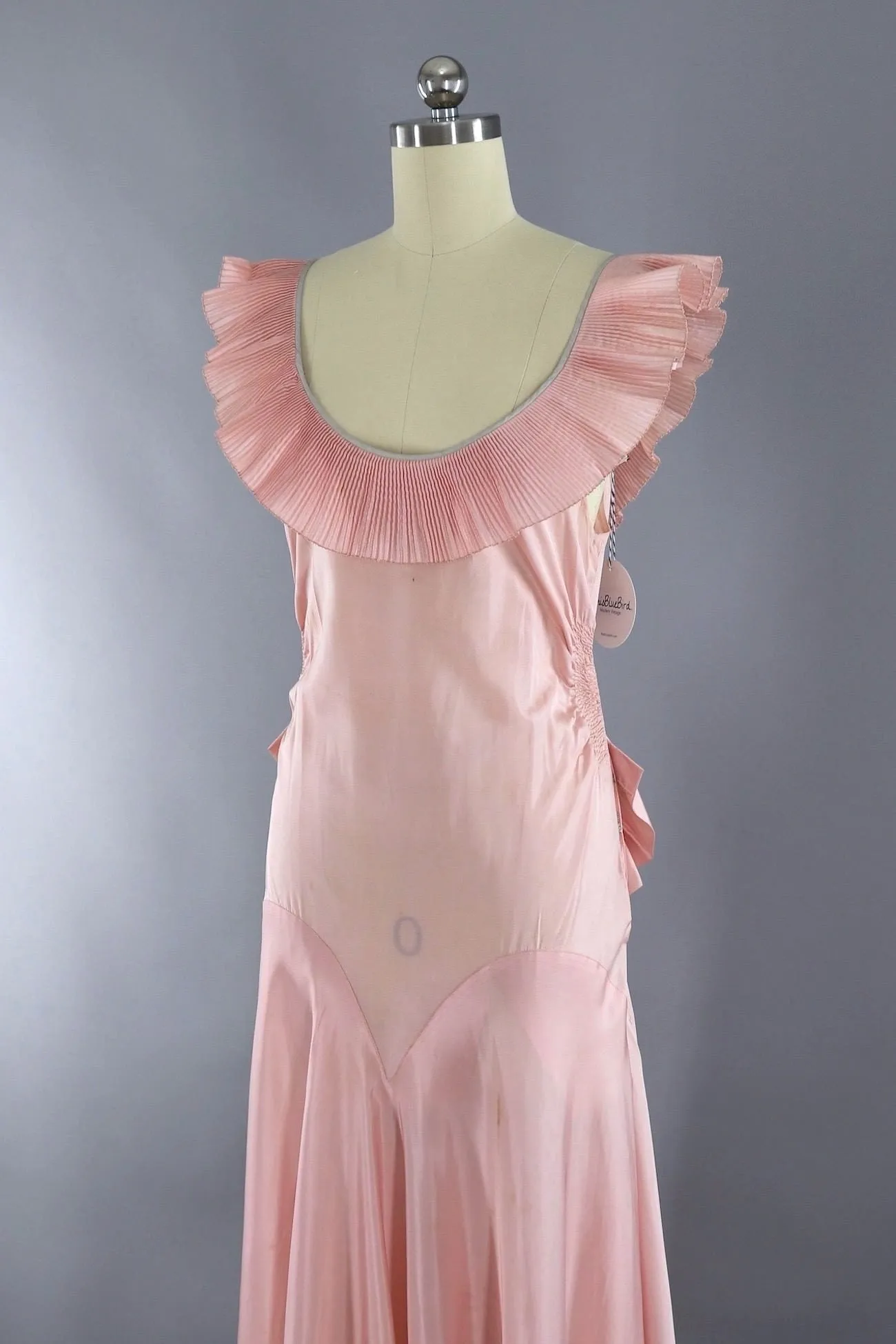 Vintage 1920s - 1930s Pink Evening Gown