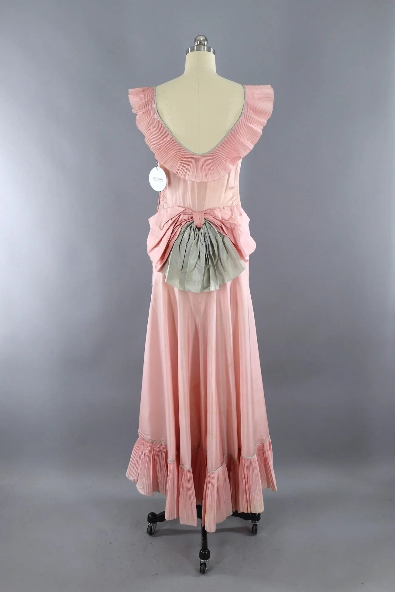 Vintage 1920s - 1930s Pink Evening Gown