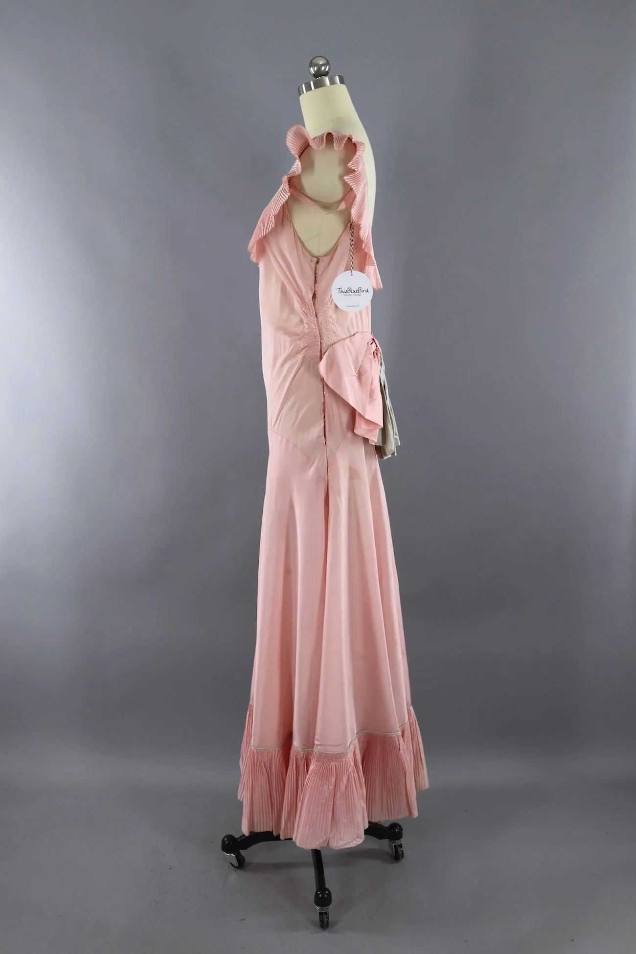 Vintage 1920s - 1930s Pink Evening Gown