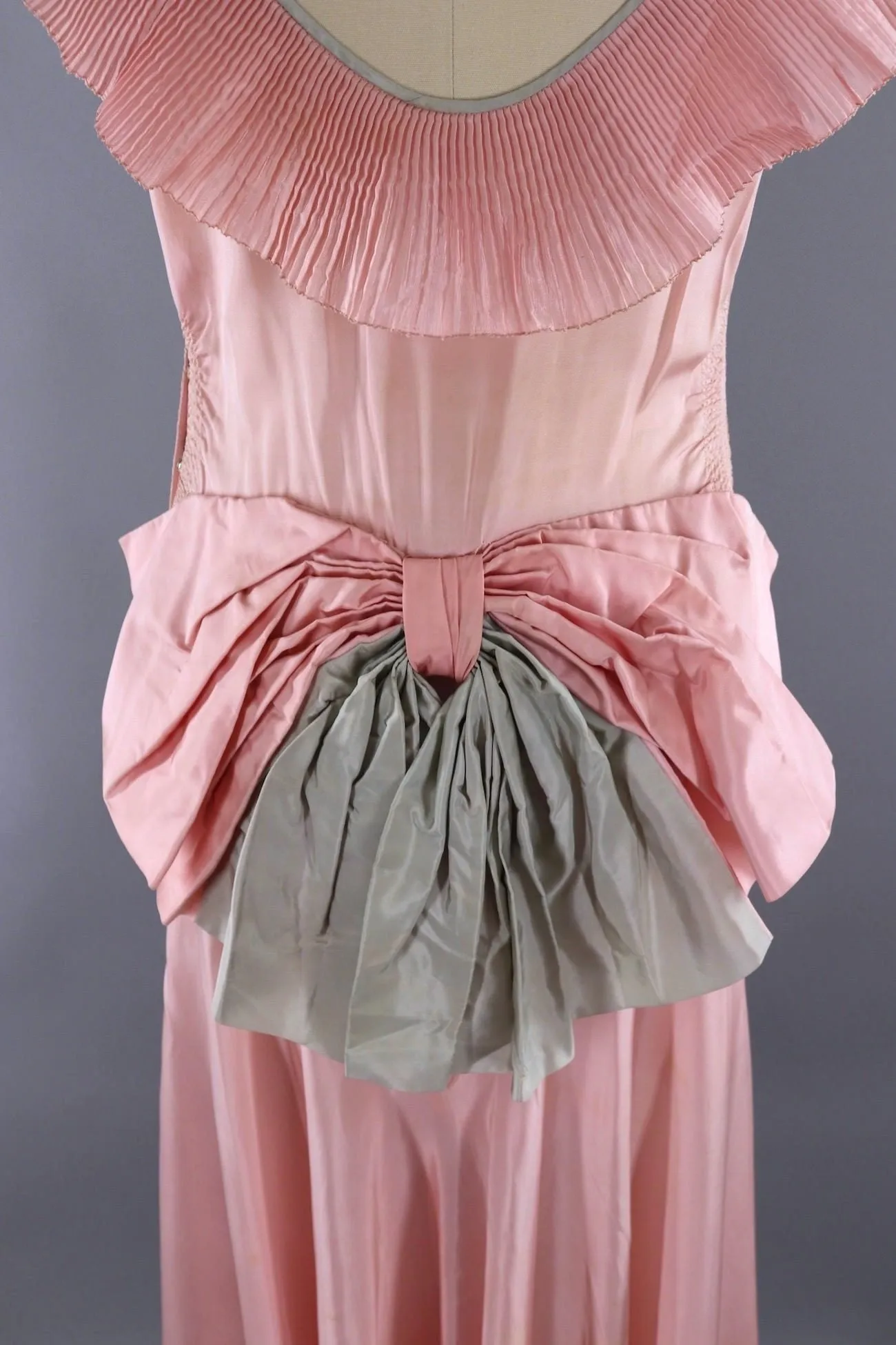 Vintage 1920s - 1930s Pink Evening Gown