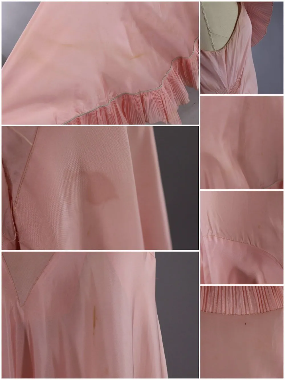 Vintage 1920s - 1930s Pink Evening Gown