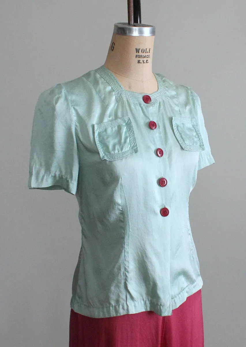 Vintage 1930s Barbizon Top and Pants Lounging Pajamas