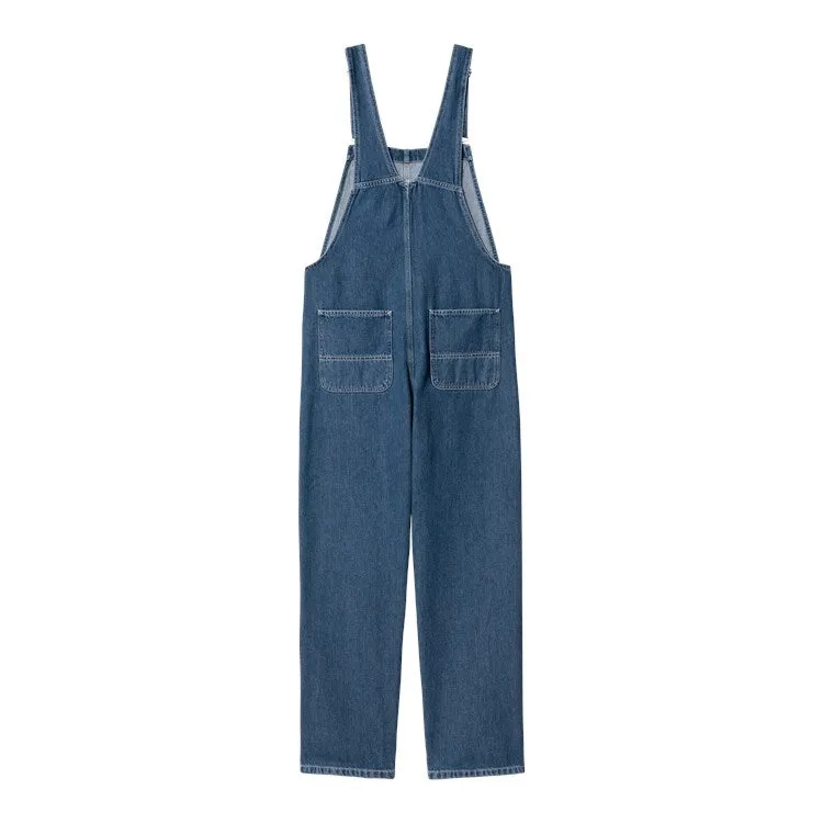 W' BIB OVERALL STRAIGHT / CARHARTT WIP / BLUE STONE WASHED