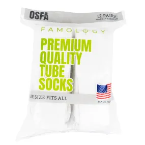 White Tube Socks - Wholesale