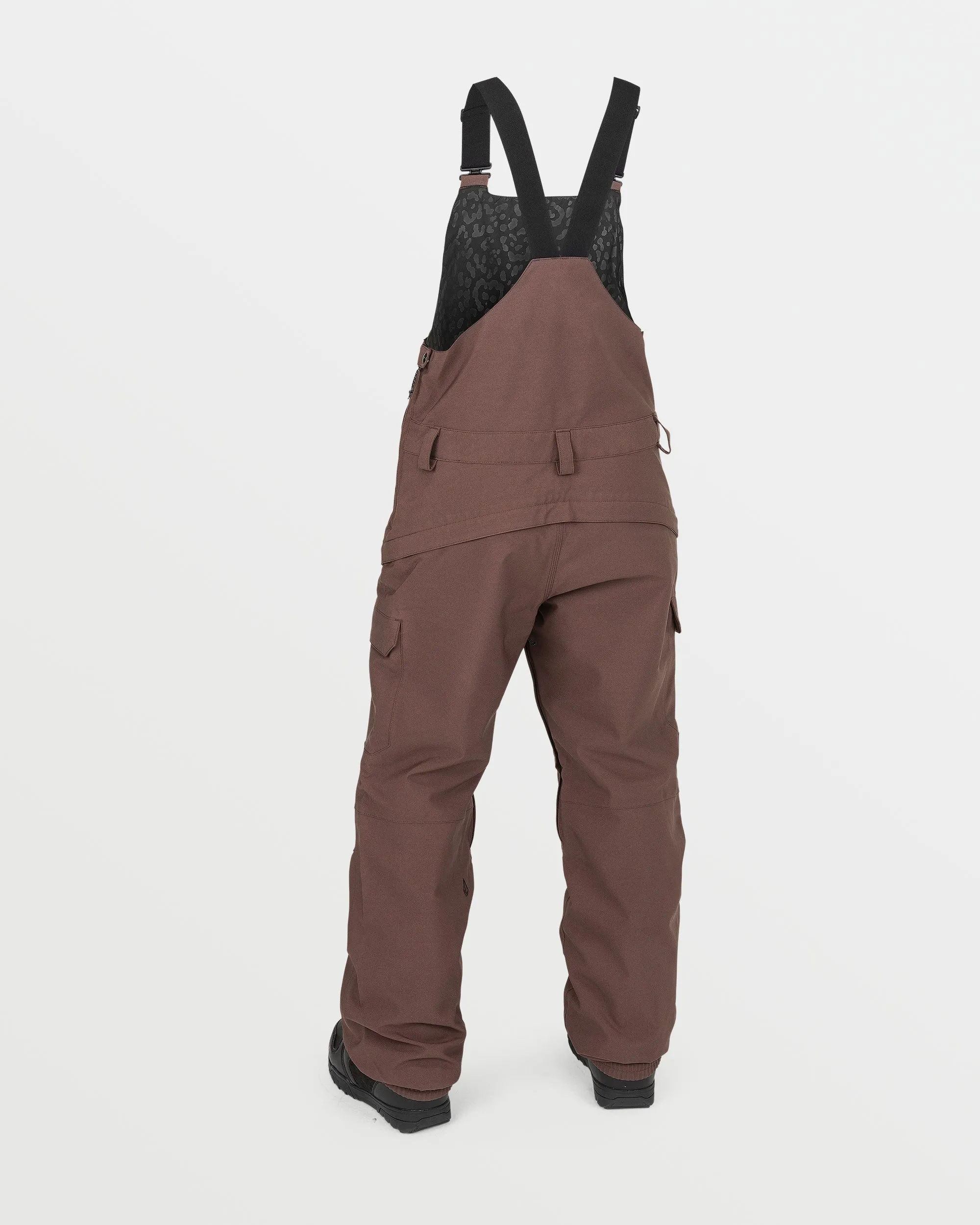 Womens Creston 3D Stretch Bib Overalls - Mahogany