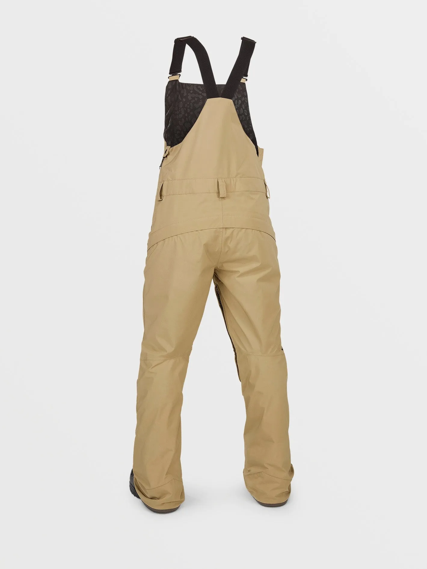 Womens Elm Stretch Gore Bib Overalls - Dark Khaki