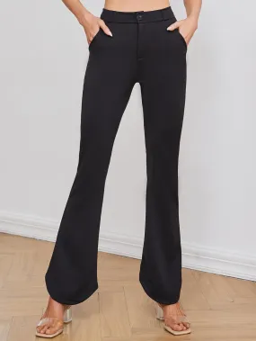 Women's High Waist Slight Stretch Flare Leg Pants