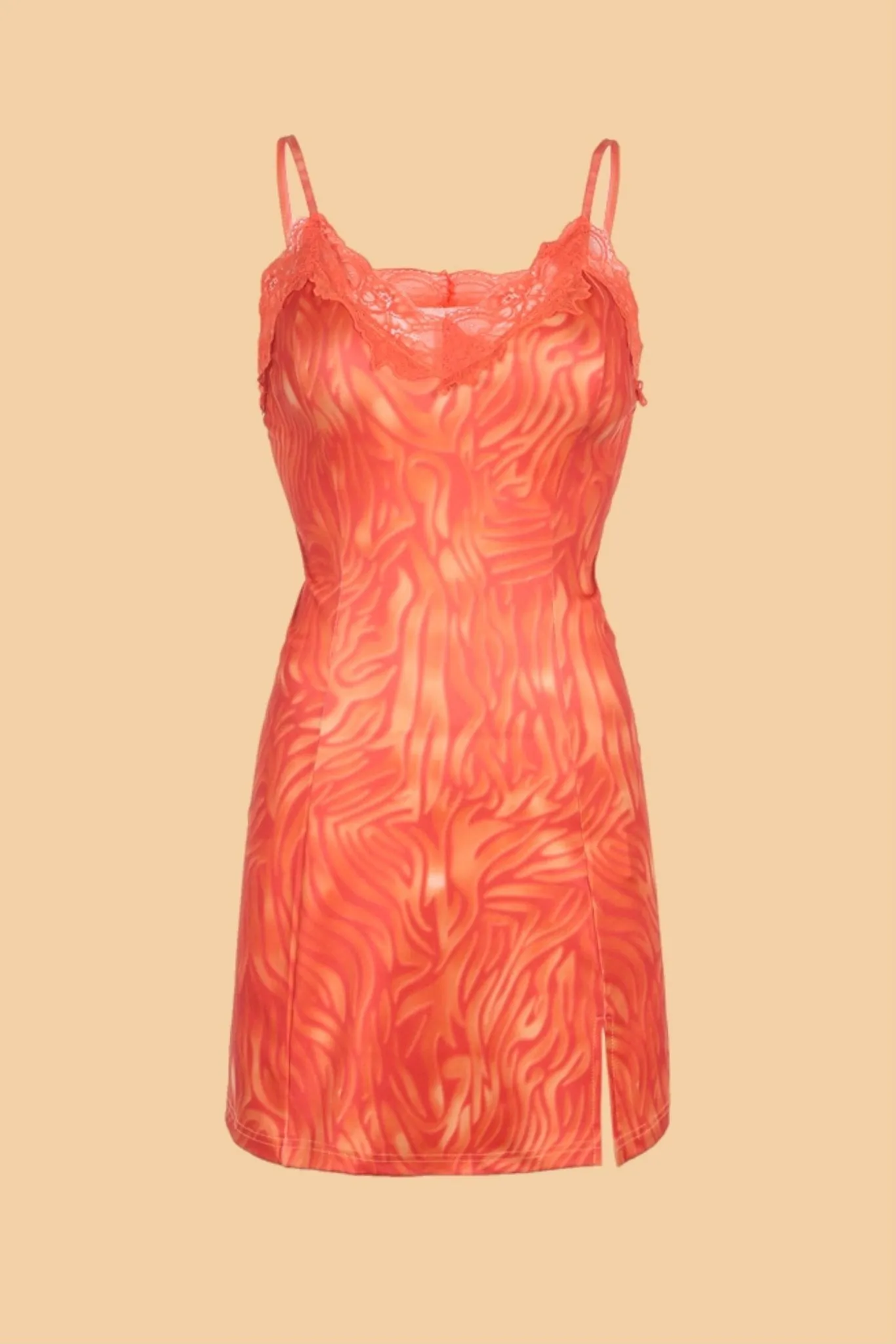 Y2K flame mini dress