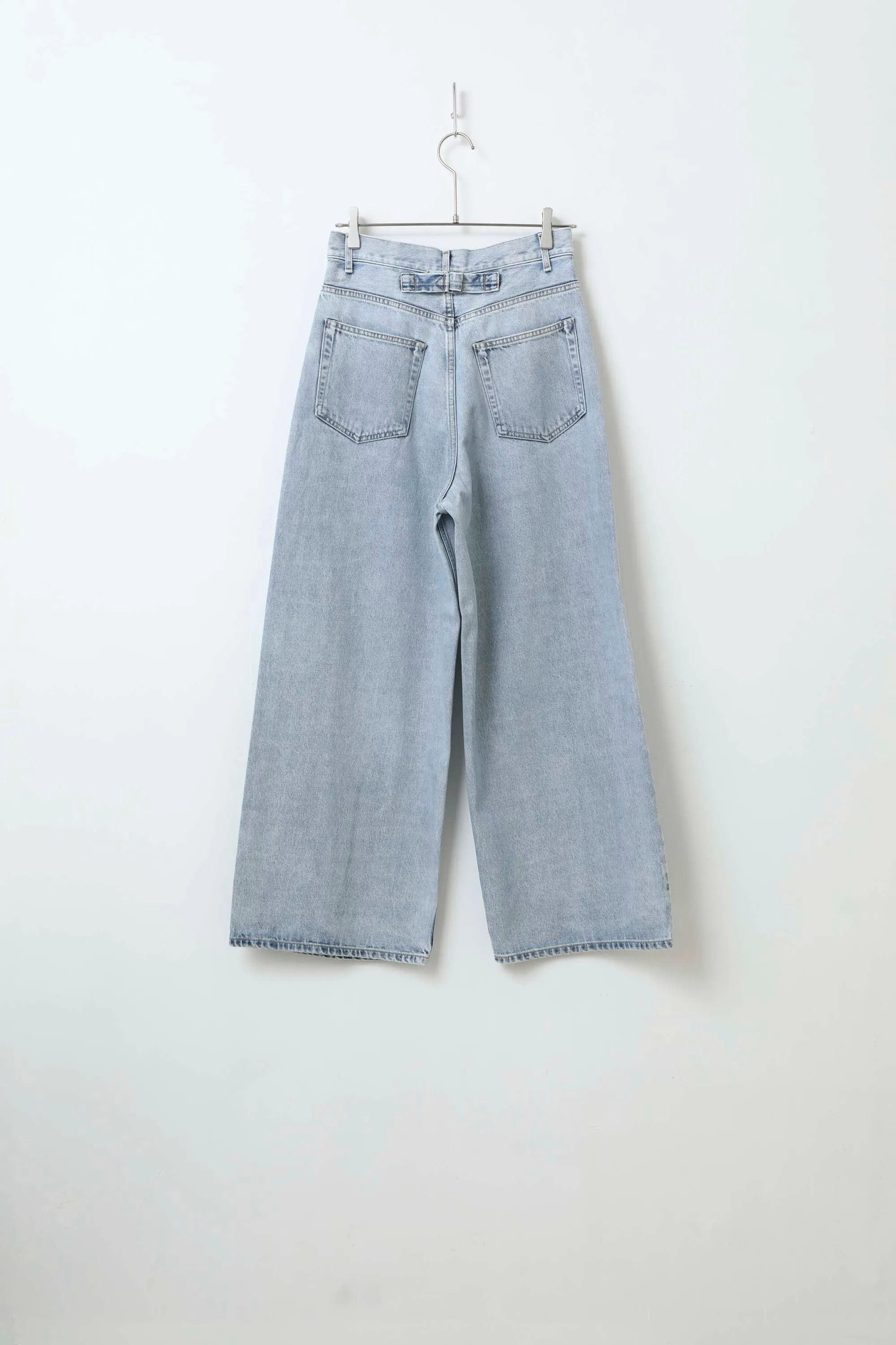 YLÈVE / 13.5oz DENIM HIGH WAIST WIDE FADE