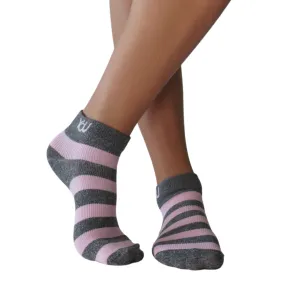 YoU Compression® Pink & Grey Marl Ankle Socks 20-30 mmHg